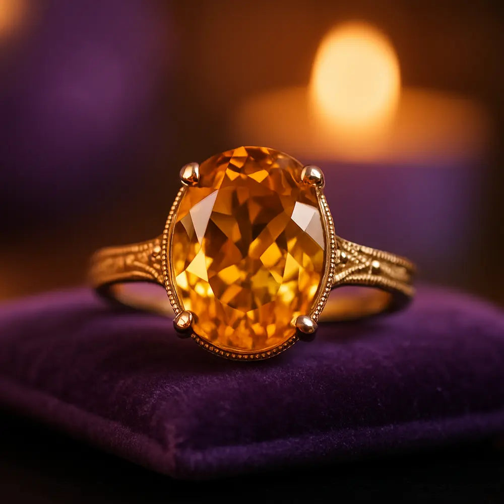 citrine-rings