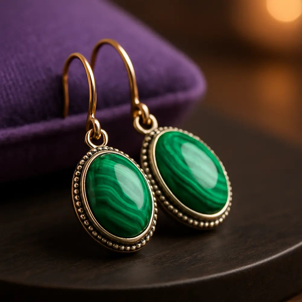 malachite-earrings