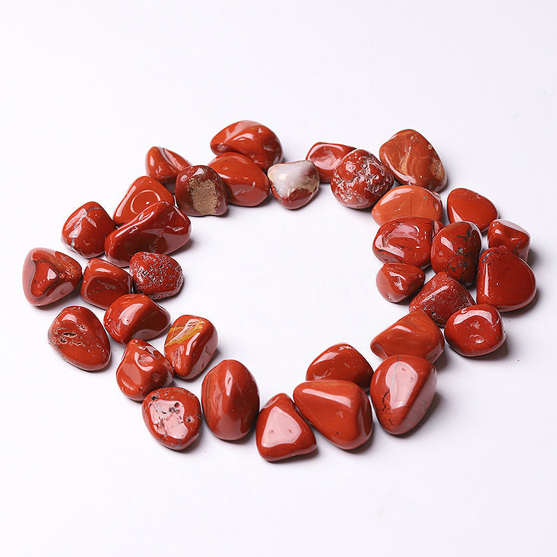 0.5kg Red Jasper Tumbled Stones 10-25mm Healing Energy