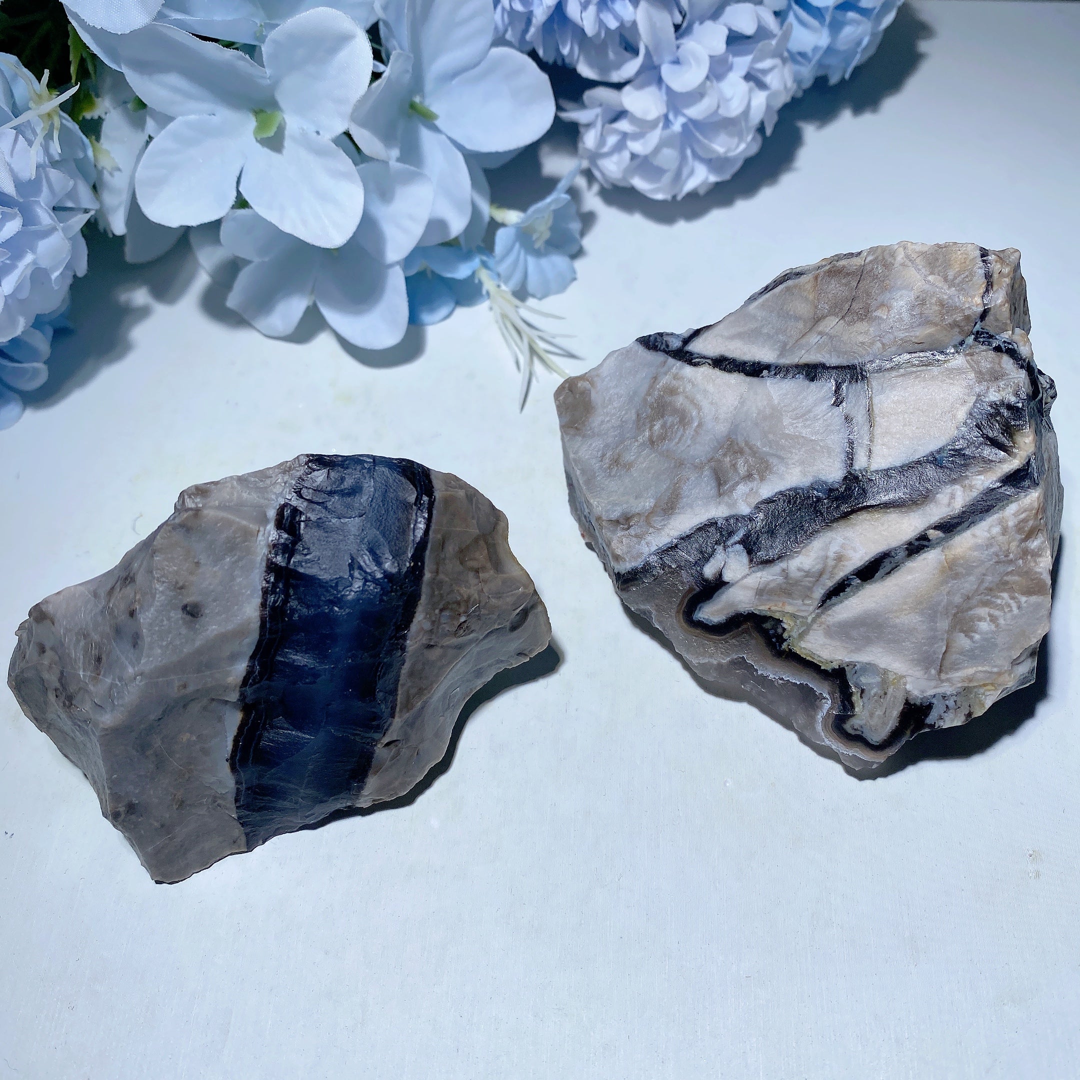0.5KG Volcanic Agate Raw Crystal Chunks 2-4 inch Healing Stones