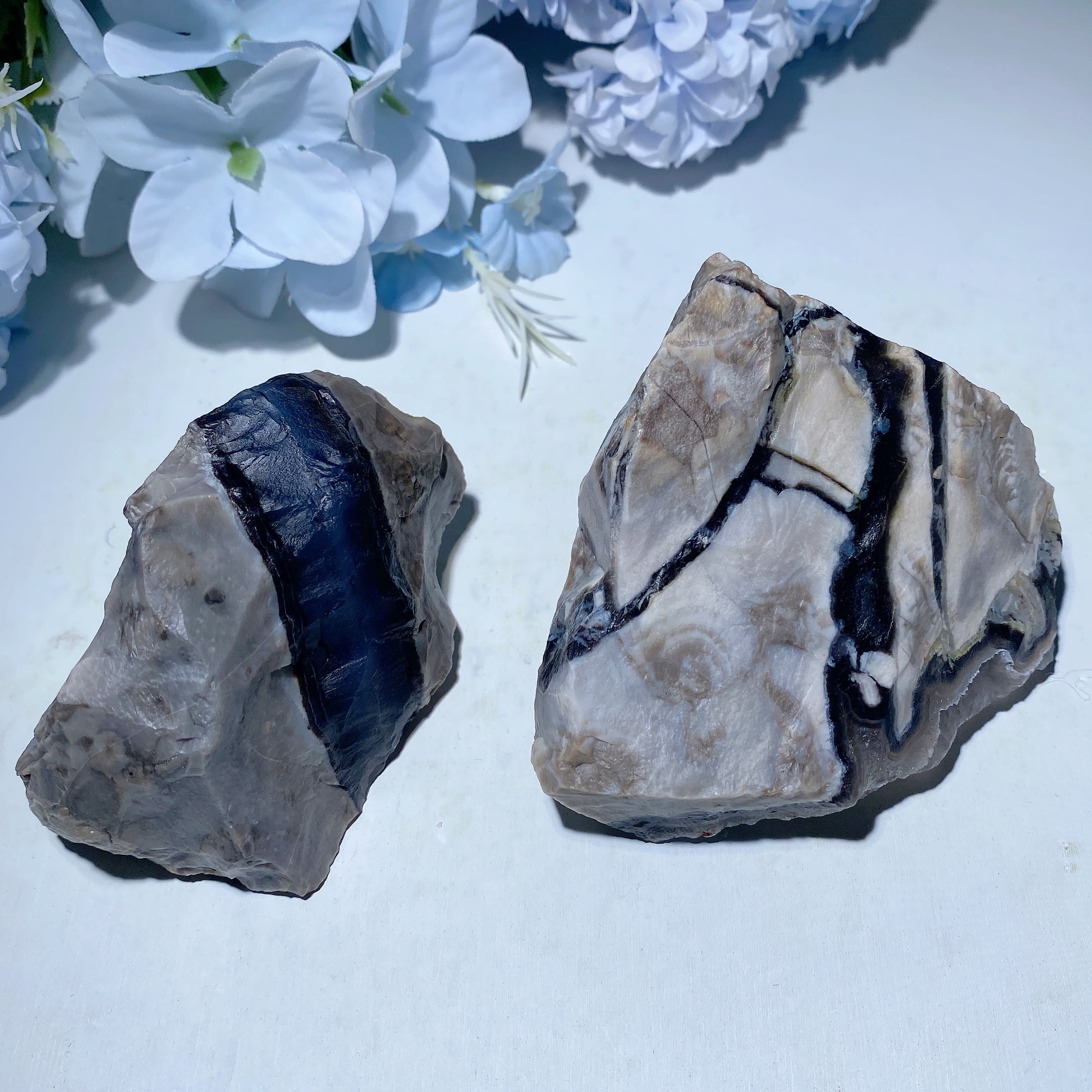 0.5KG Volcanic Agate Raw Crystal Chunks 2-4 inch Healing Stones