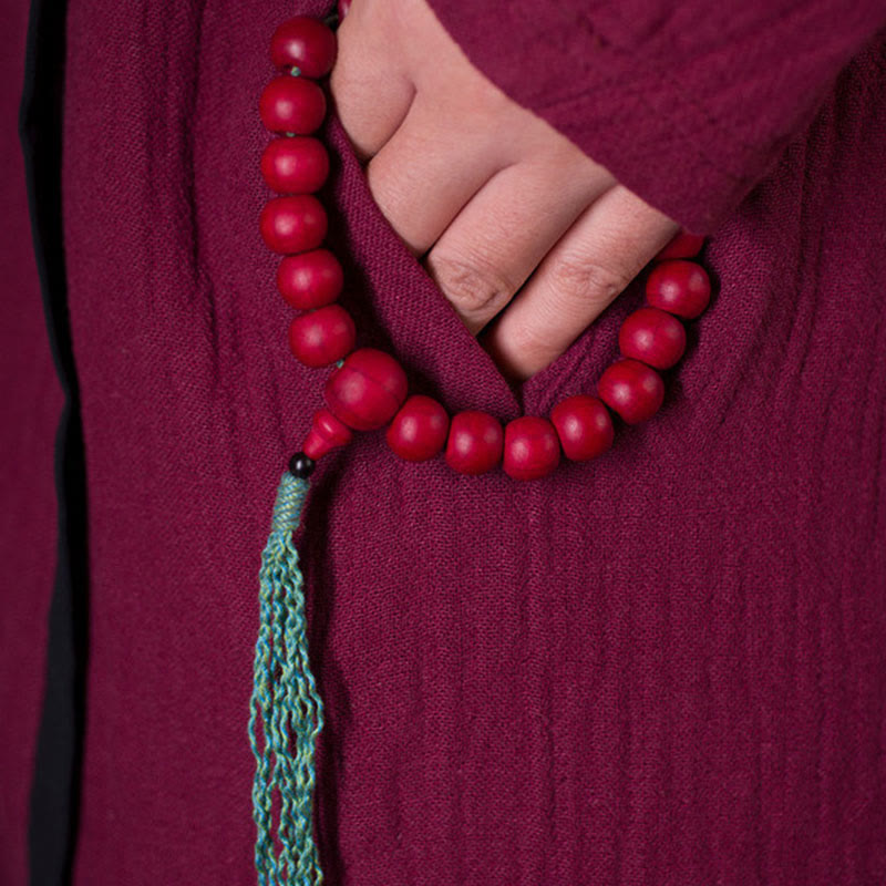 Unisex Abelia Biflora Holz Handgelenk Mala für Schutz & Segen