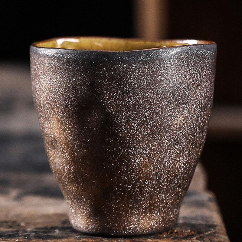 Lotusblatt-Blumen-Keramik-Kung-Fu-Teetasse, 110 ml