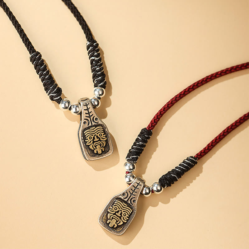 Sterling Silver Zakiram Goddess of Wealth Spiritual Necklace