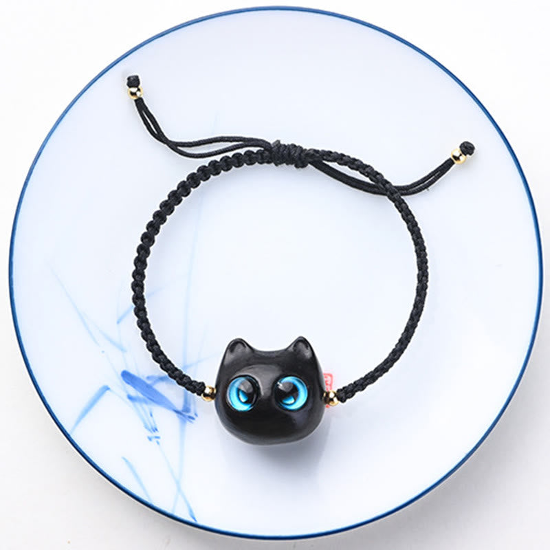 Unisex-Armband mit kleinem Blatt aus rotem Sandelholz und Ebenholz, beruhigender Schutz