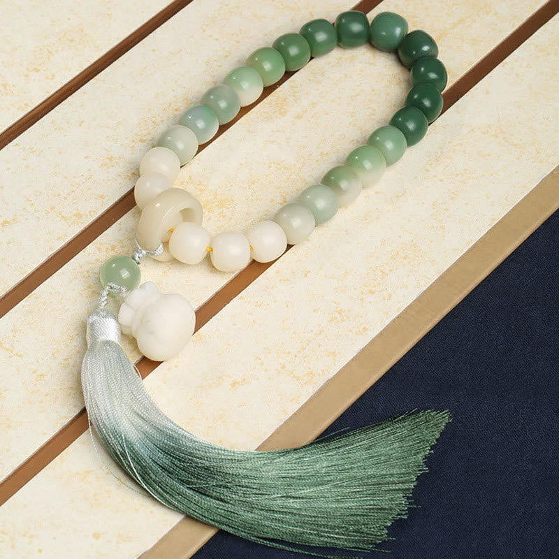 12 mm Bodhi Seed Lotus Weisheits-Mala-Armband