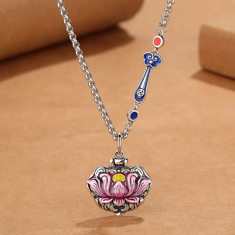 Copper Lotus Necklace for Luck & New Beginnings - Unisex
