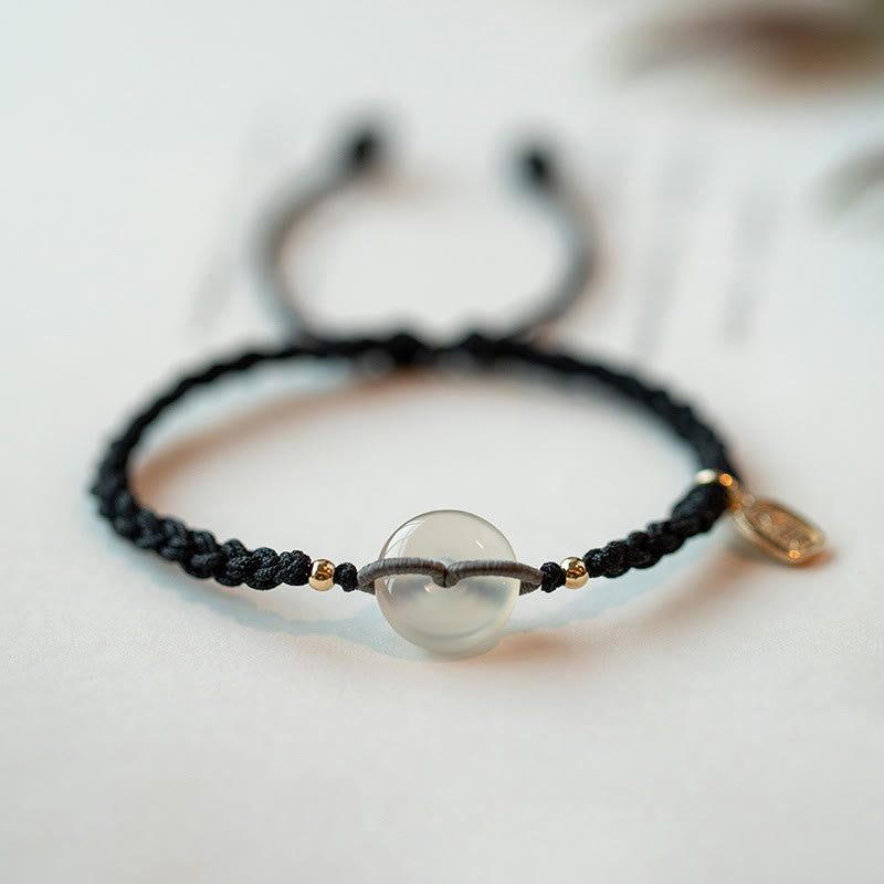 13mm Chalcedony Peace Buckle Bracelet for Harmony
