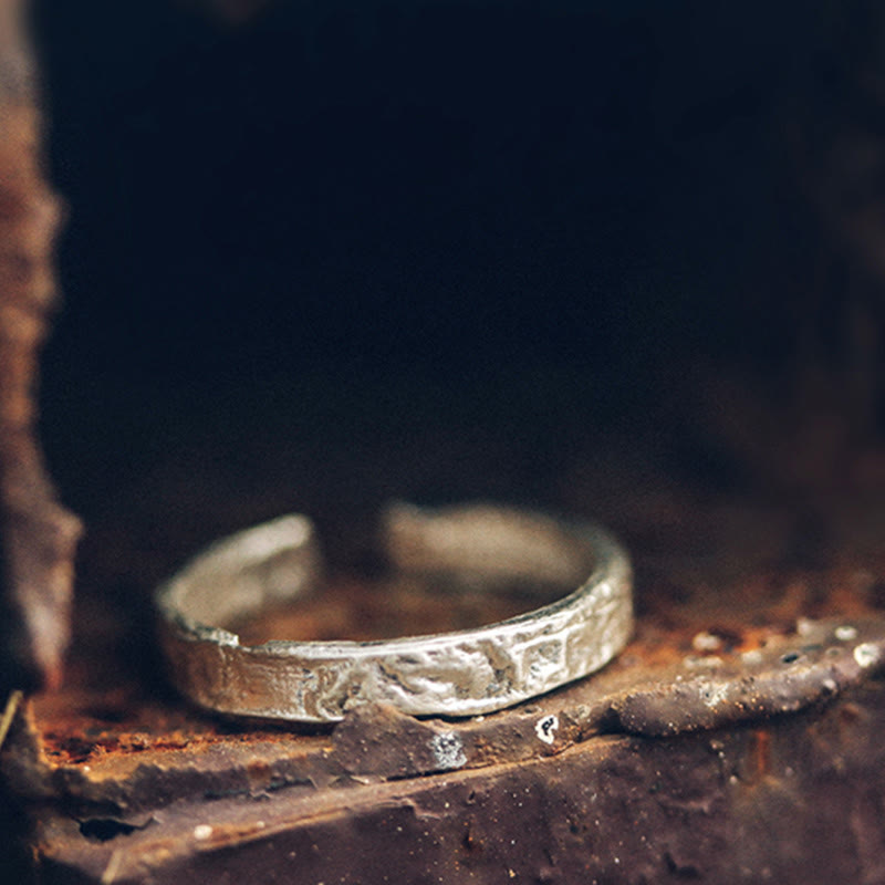 925 Sterling Silber Segenspaarring | Spiritueller Schutz