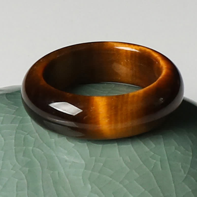 Unisex-Tigerauge-Ring für Stärke und Schutz, 16–21 mm