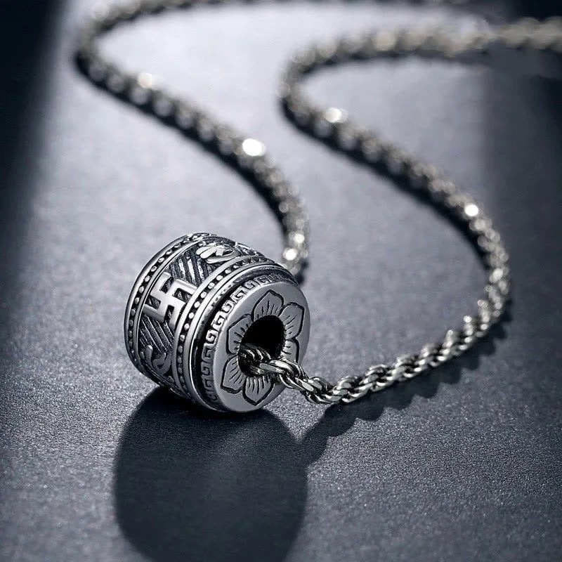 Om Mani Padme Hum Copper Protection Necklace Pendant