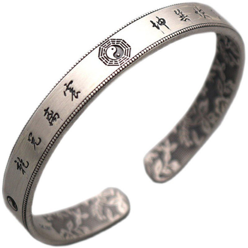 999 Sterling Silber Bagua Yin Yang Balance Armband