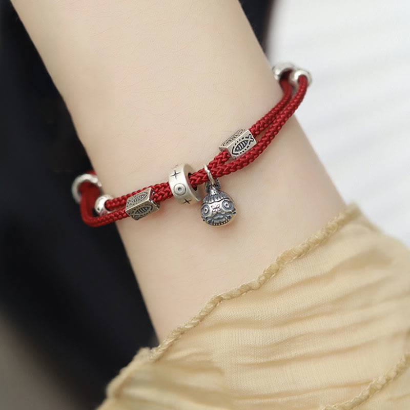 925 Sterling Silver Koi Fish Bracelet for Prosperity & Luck