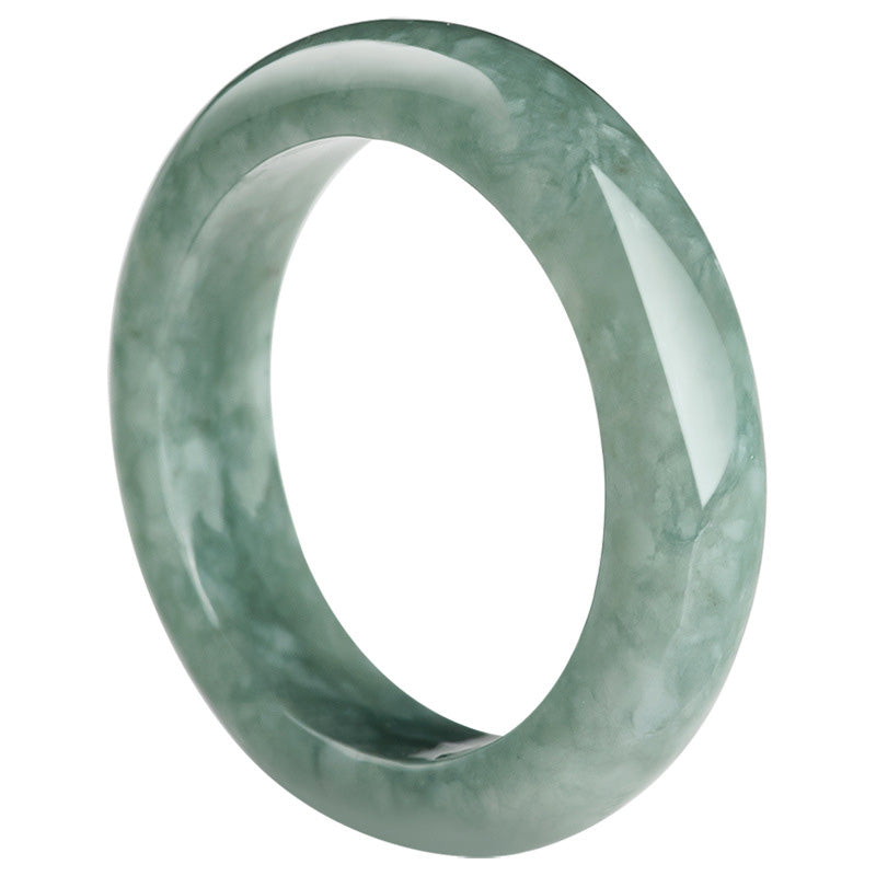 Jade-Reichtum-Heilring | Naturstein 6,5 mm Breite