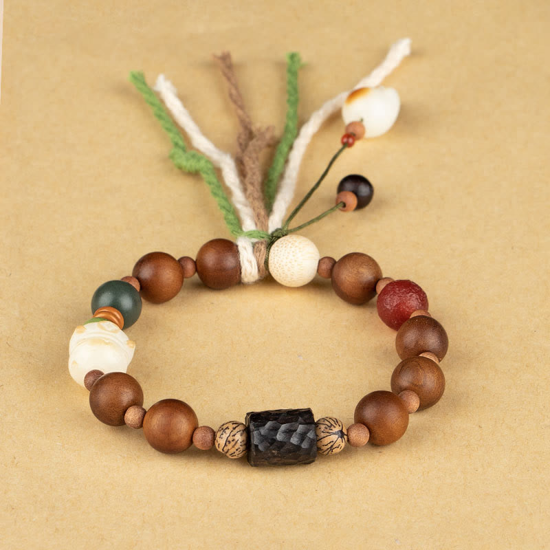 Lightning Strike Wood Spiritual Protection Bracelet 10mm