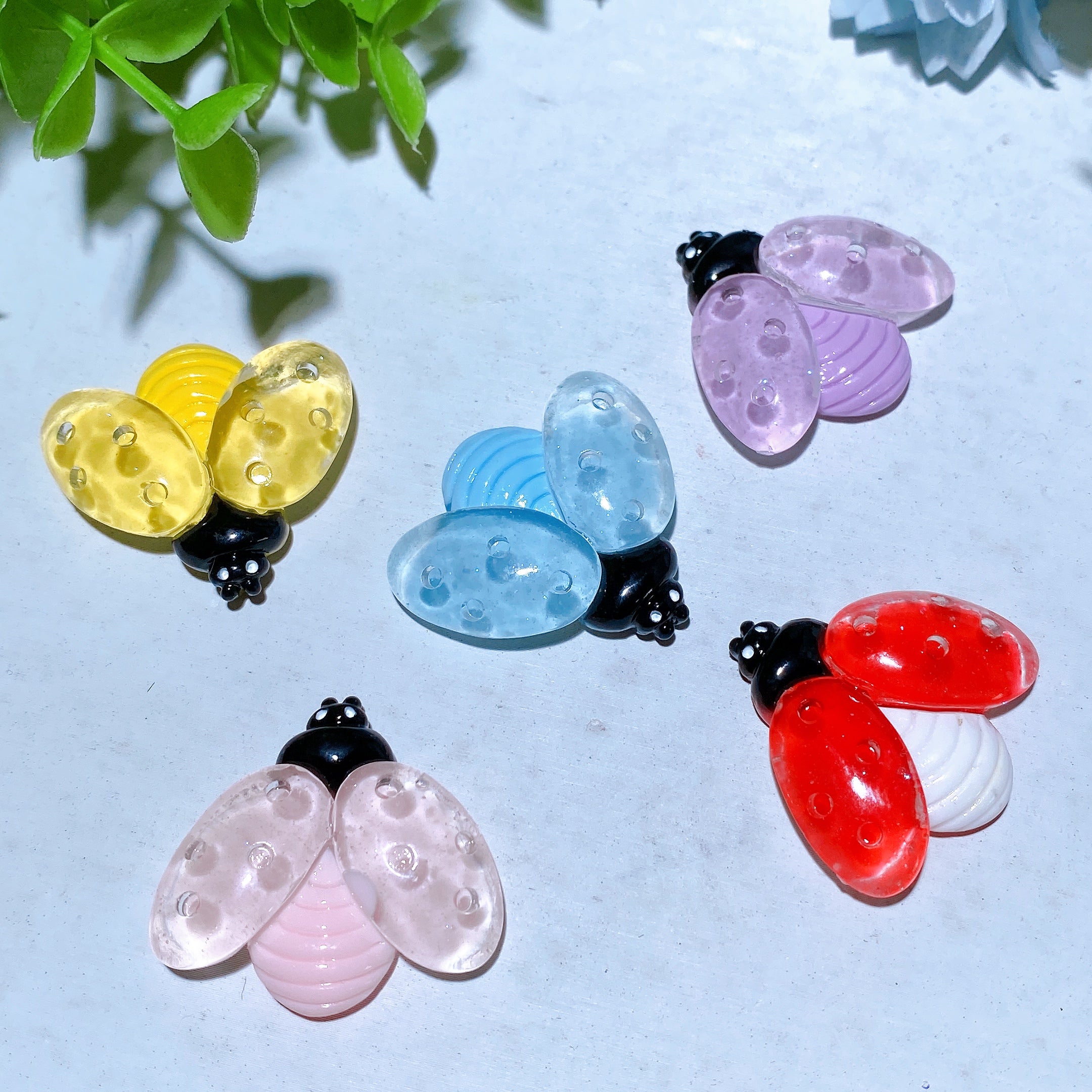 1,2 Zoll Harz-Feuerwurm-Kristallfigur zur Heilung