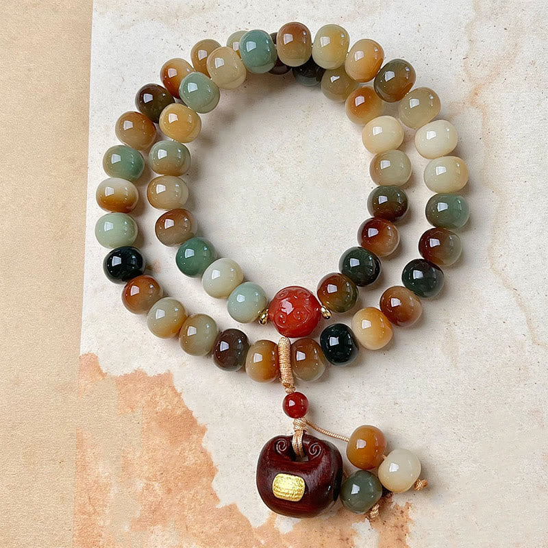 10*8mm Bodhi Seed Harmony Doppelwickelarmband