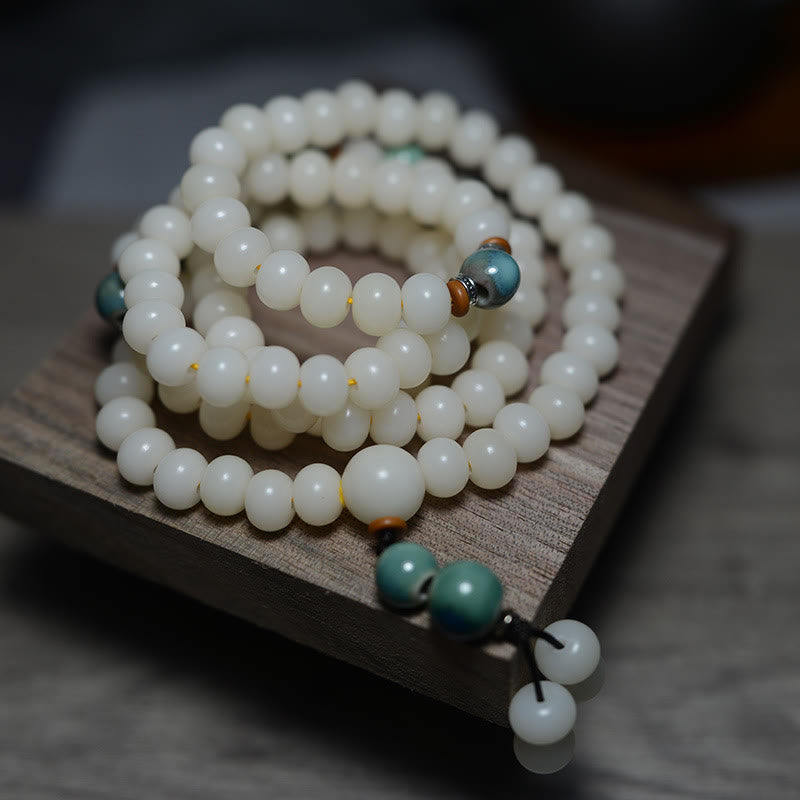 Bodhi Seed Mala-Armband mit 108 Perlen für Ruhe und Schutz