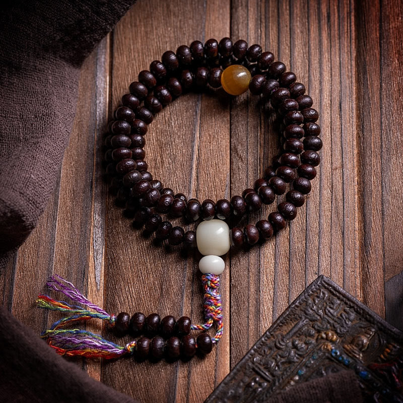 Bodhi Seed Mala-Armband mit 108 Perlen für spirituellen Frieden und Wachstum