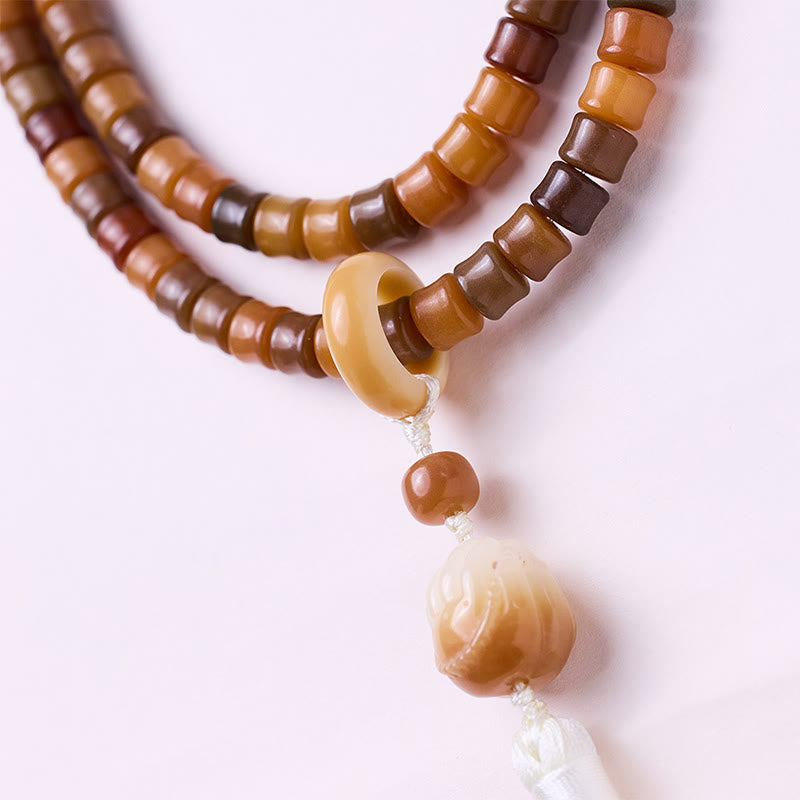 108 Perlen Bodhi Seed Mala Armband für Meditationsharmonie