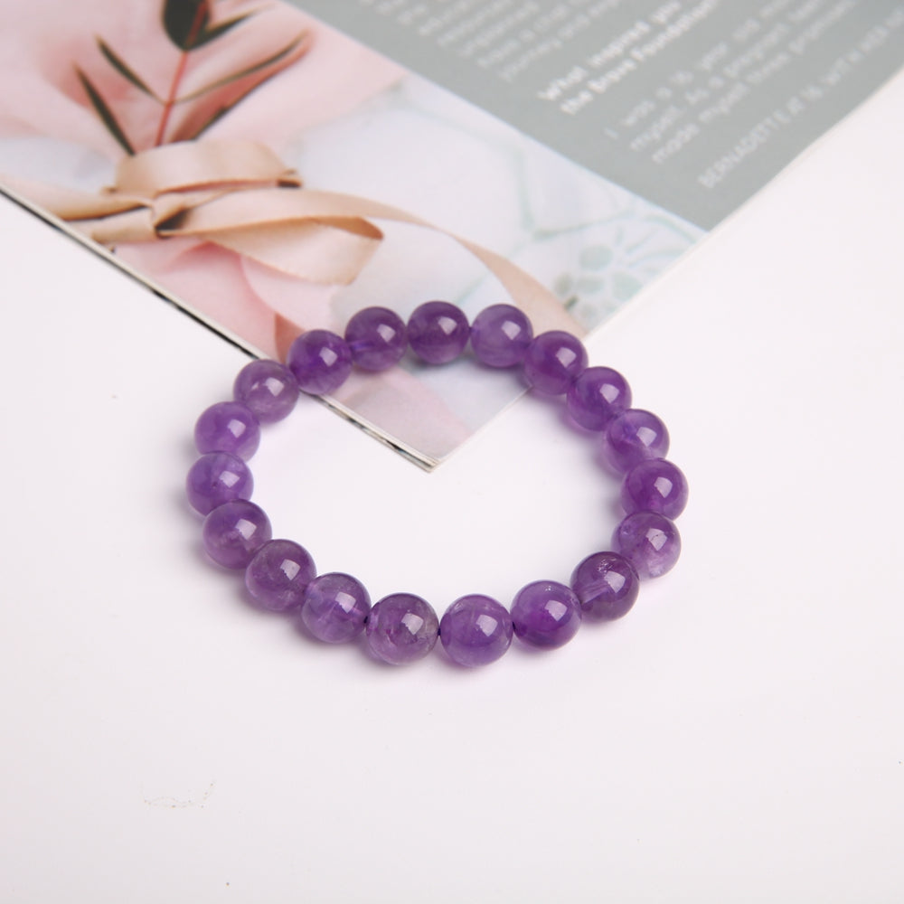 10 mm Amethyst-Kristall-Heilarmband