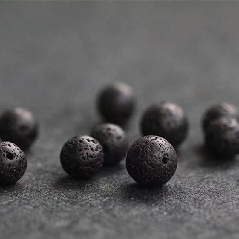 10 mm Lavastein-Armband zur spirituellen Heilung zur Erdung