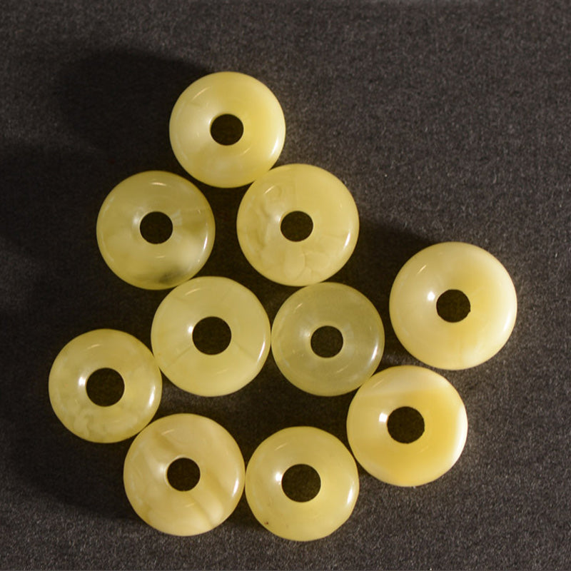 10 mm kleines Blatt aus rotem Sandelholz Om Mani Padme Hum Schutzarmband