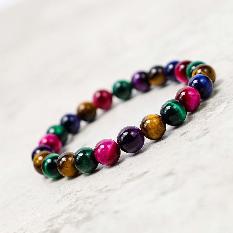 10 mm Tigerauge-Armband „Mut und Stärke“