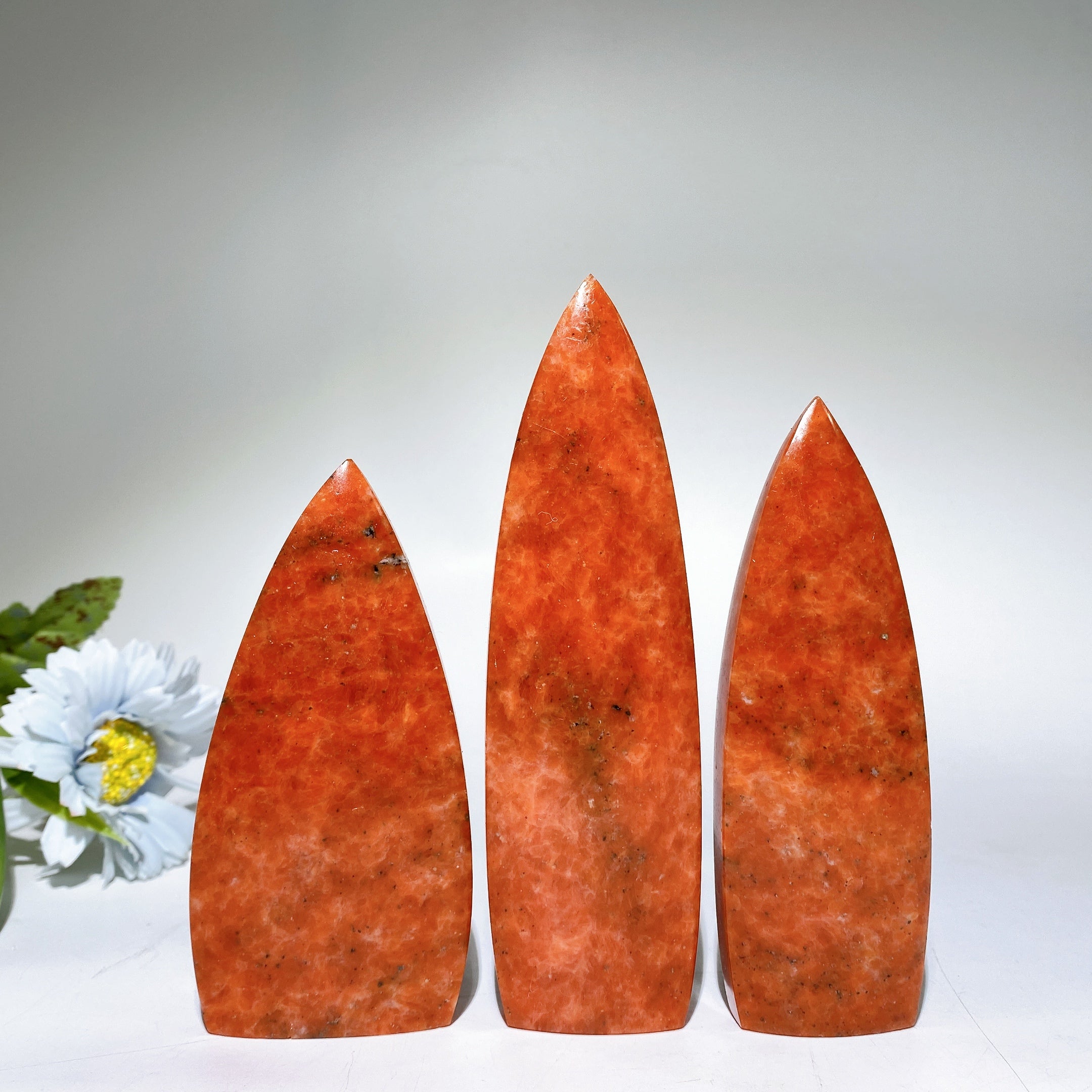 11–15 cm Sonnenstein-Kristall-Heilobelisk