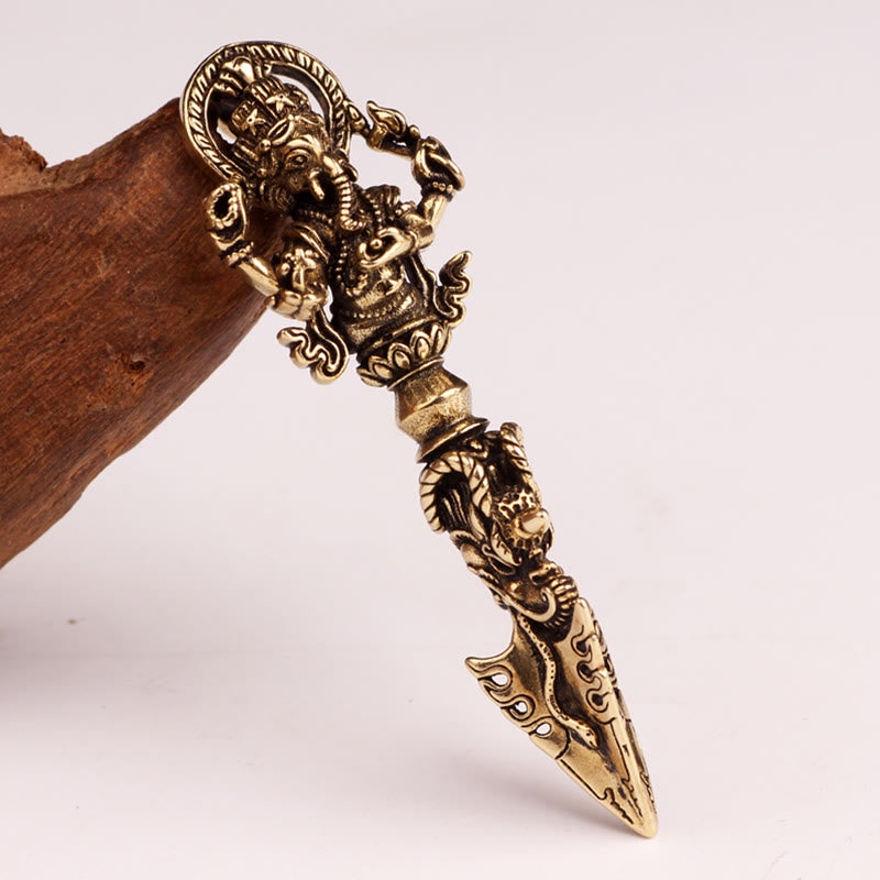 Ganesh Dorje Vajra Spirituelle Kraft Halskette Anhänger