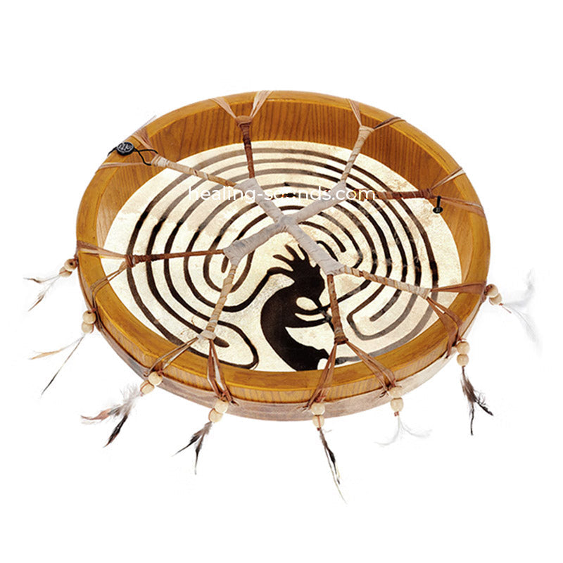 12" bis 18" handgefertigte Schamanen-Rahmentrommel - Ziegenhaut