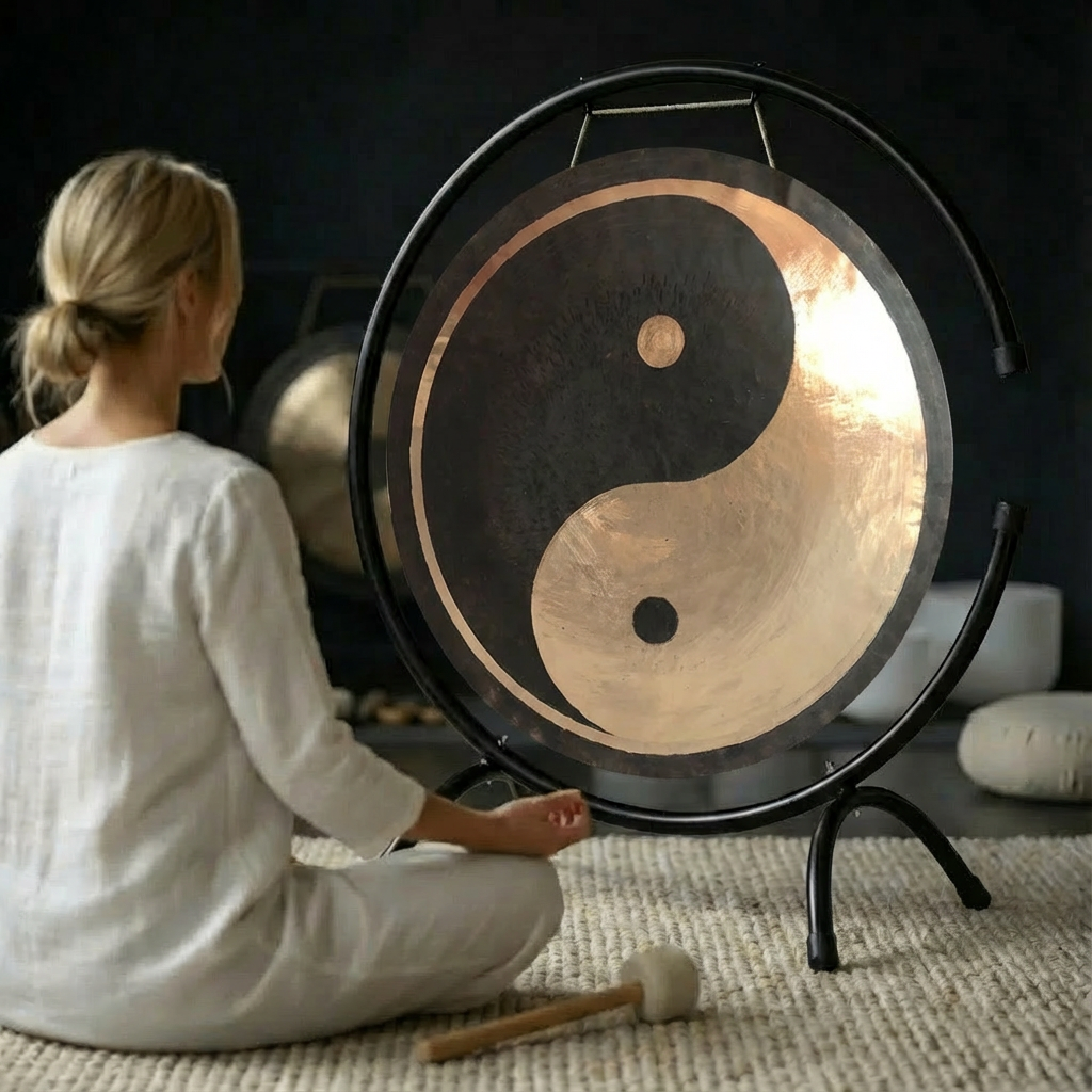 12 bis 48 Zoll Yin-Yang-Gong für Klangbad-Übungen