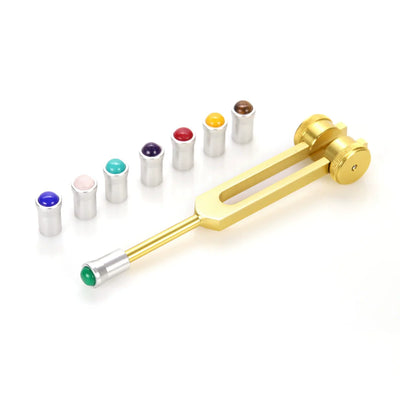12 mm Silber Edelstein Stimmgabel Vibrationsfüße
