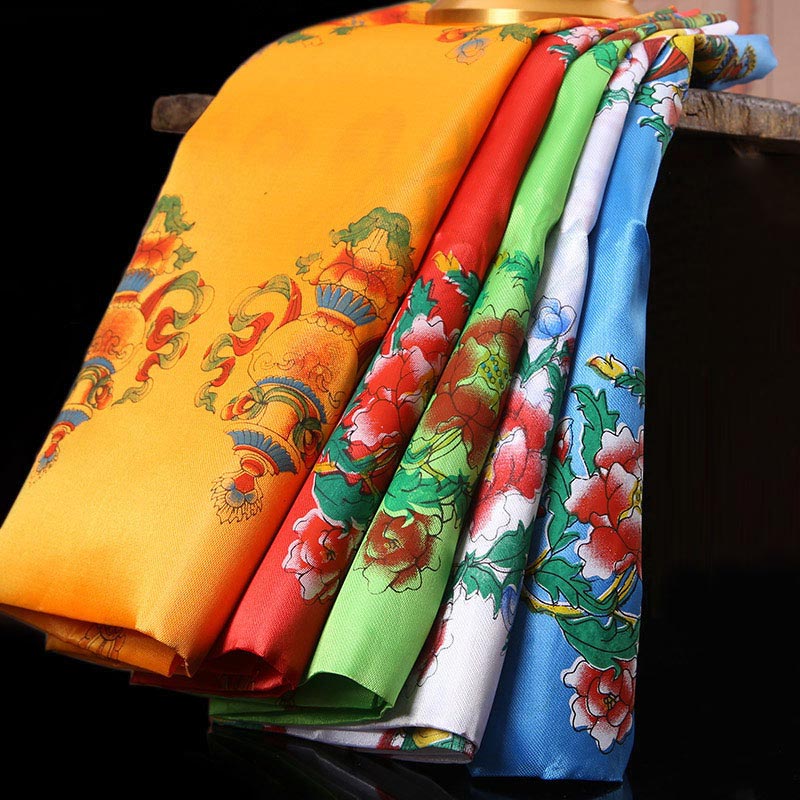 Tibetan Lucky Blessing Khata 240cm Eco Zen Decor