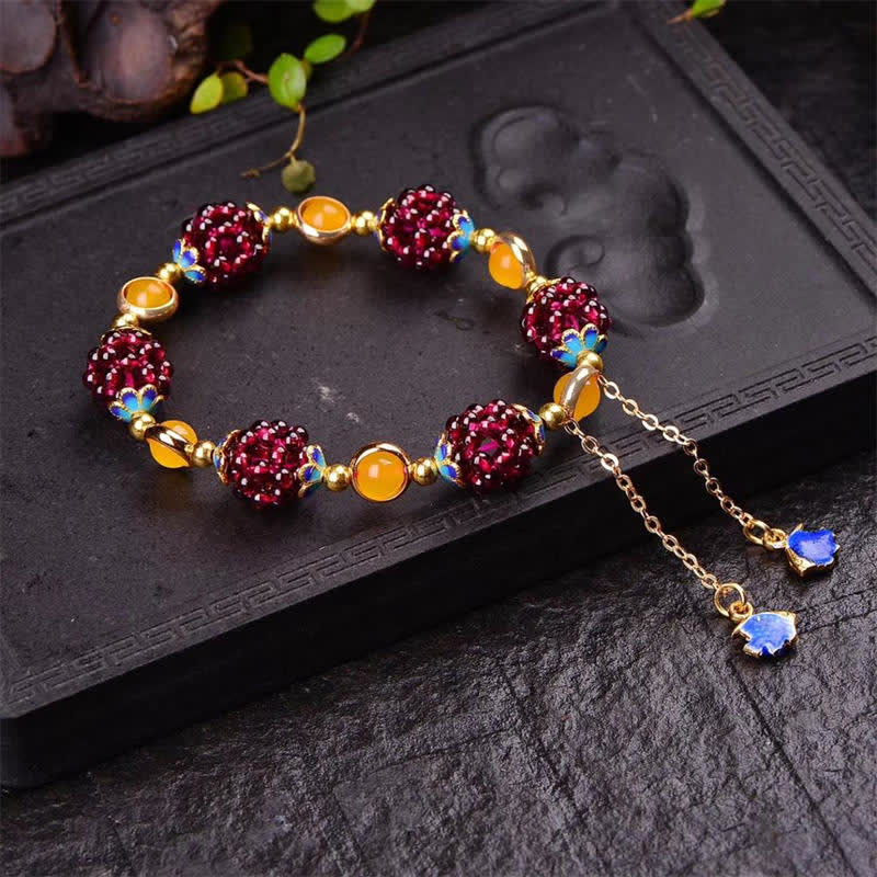 3 mm Granat & Amethyst Ruhearmband für die Heilung von Frauen