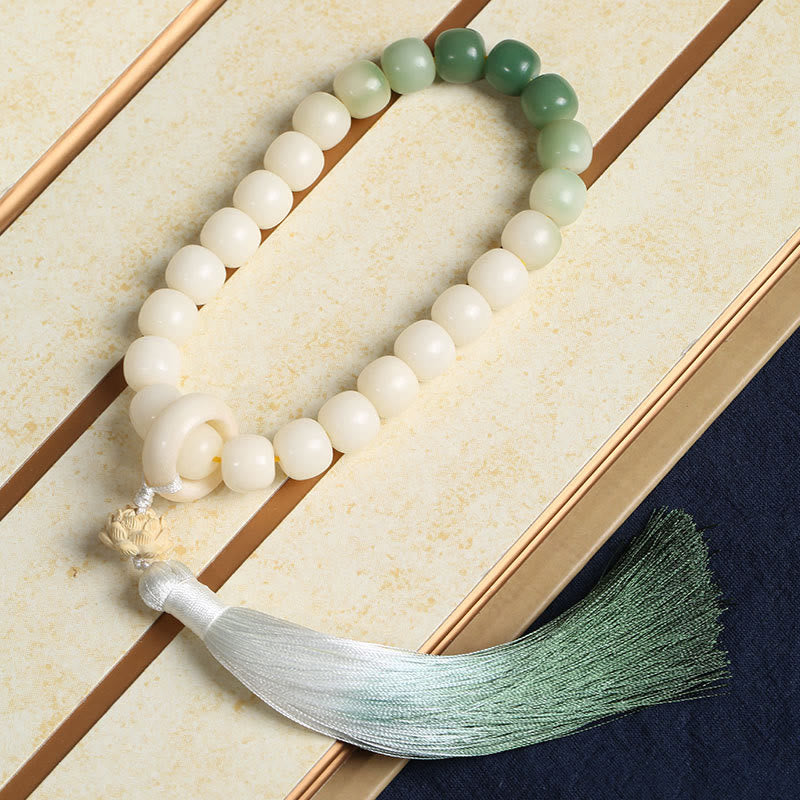 12 mm Bodhi Seed Lotus Weisheits-Mala-Armband