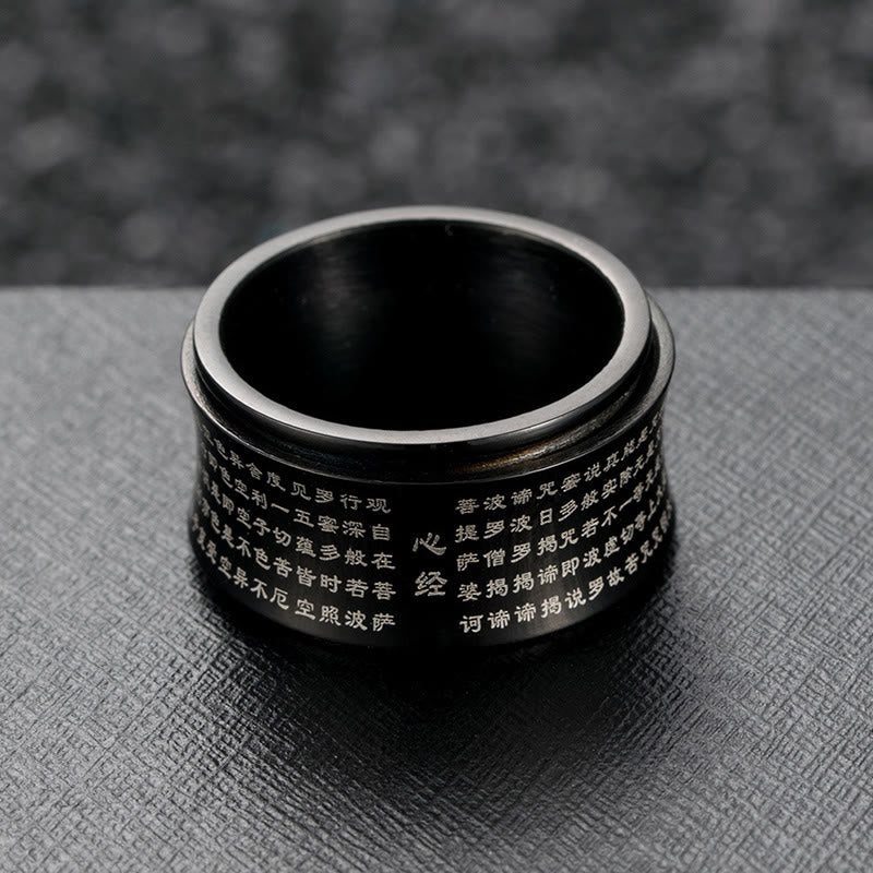 12 mm Titanstahl-Herz-Sutra-Drehring für Gleichgewicht
