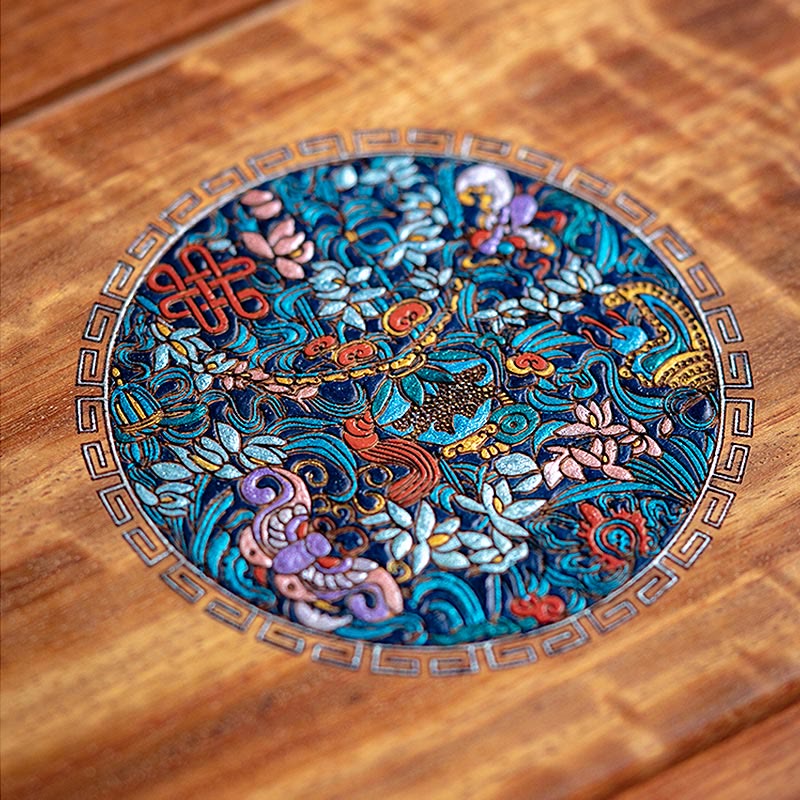 Handgefertigte Schmuckschatulle aus Rosenholz, 25,5 cm groß, verschließbar