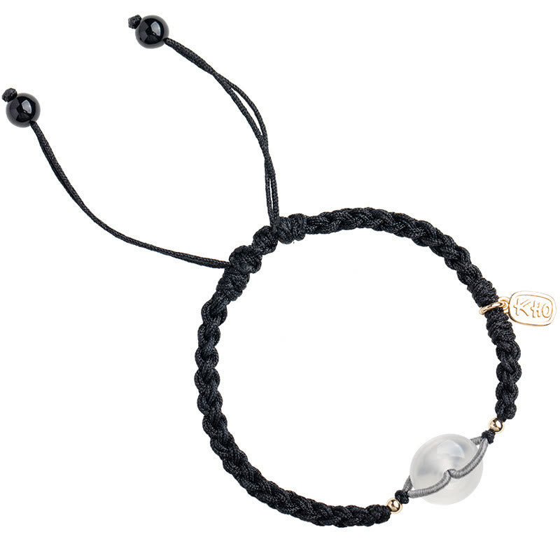 13 mm Chalcedon-Armband mit Peace-Schnalle für Harmonie