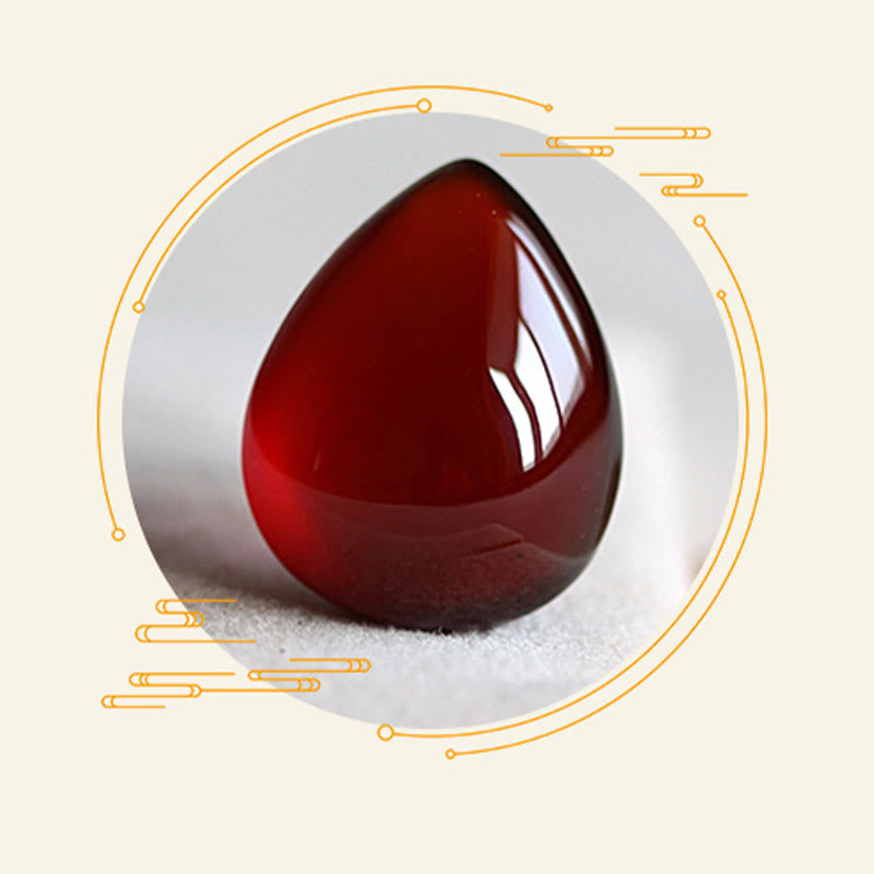 14 cm großes Schutzarmband aus Granat und 925er Sterlingsilber