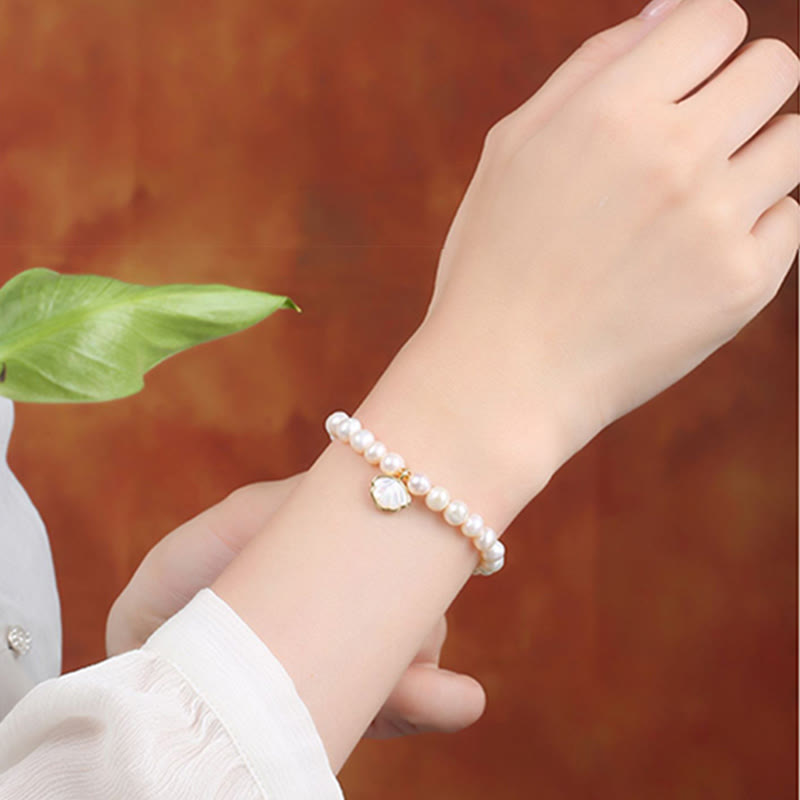 14K vergoldetes Perlenarmband | Heilende Weisheit & Optimismus