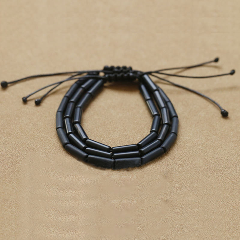14 mm schwarzes Onyx-Perlenarmband für Halt und Schutz