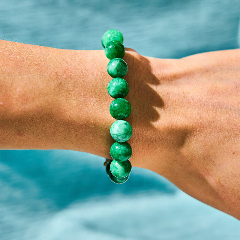 14 mm Cyan Jade PiXiu Schutzarmband für Reichtum