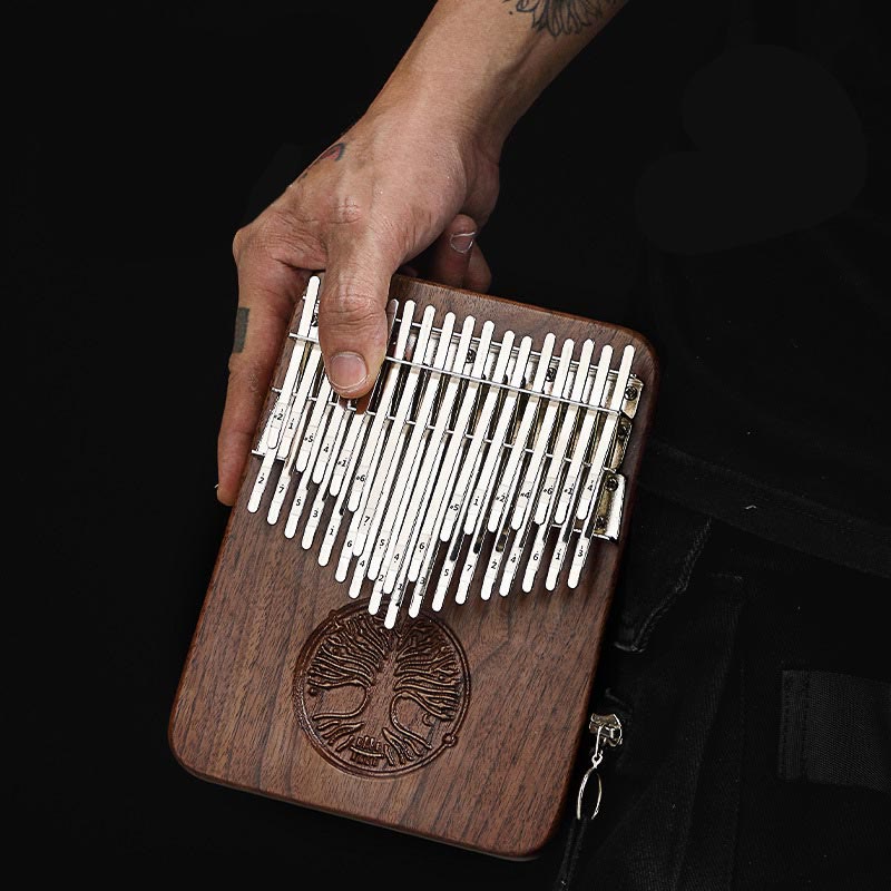 Kalimba-Daumenklavier mit 34 Tasten und Lebensbaum-Design