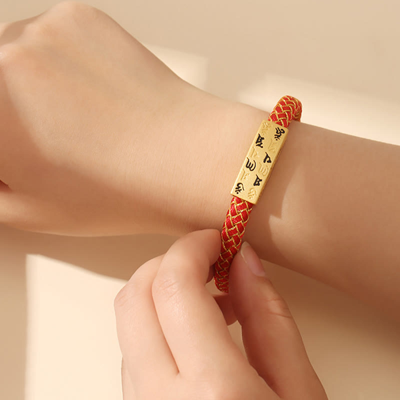 15 cm blaues Om Mani Padme Hum Seilarmband für Schutz und Glück
