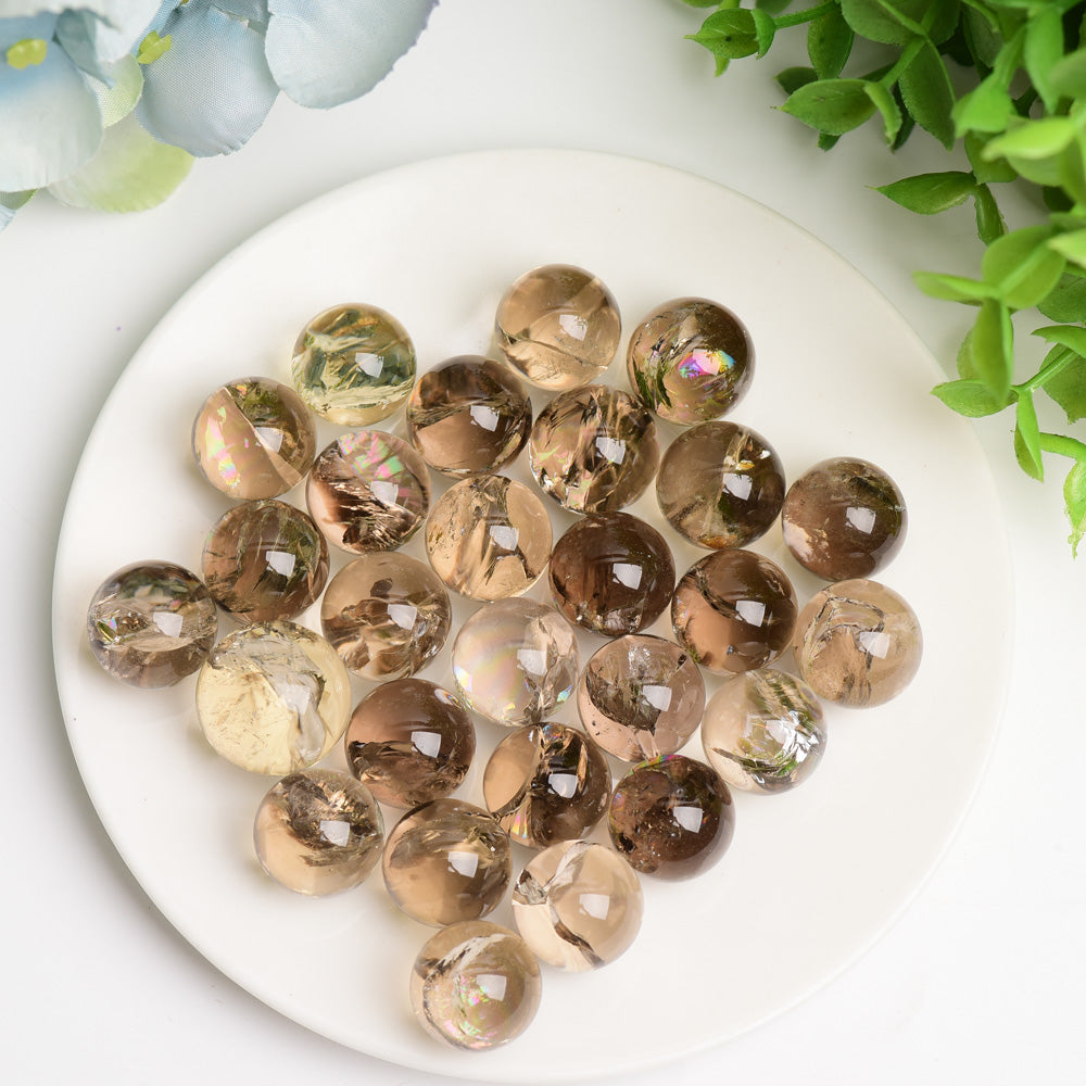 15 mm Rauchquarz-Kristall-Heilkugel