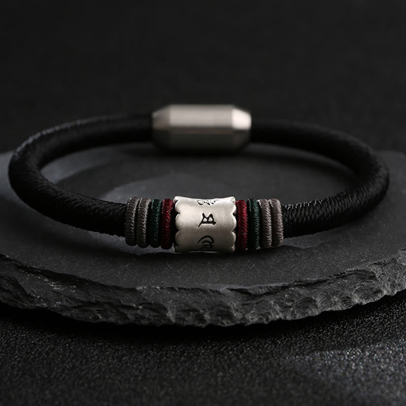 16 cm Sterlingsilber-Armband „Om Mani Padme Hum Peace“