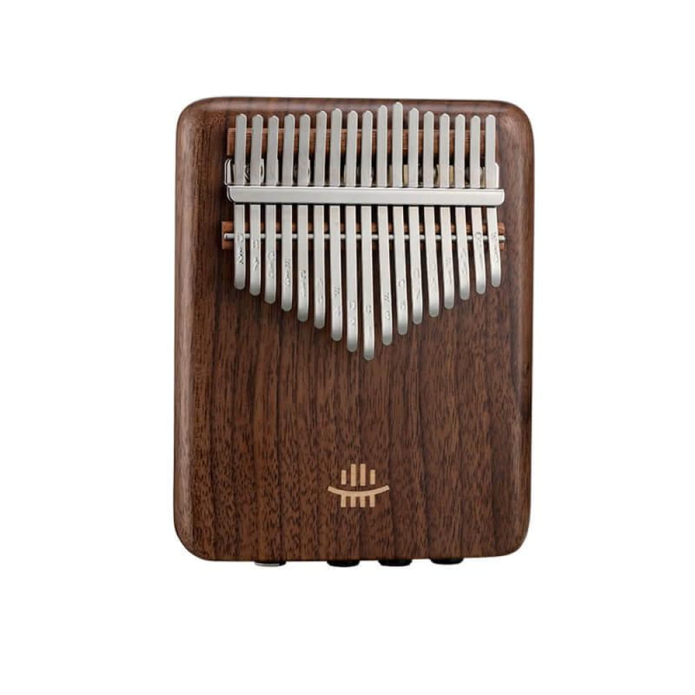 Wooden Kalimba thumb piano with metal tines in C tone, 17/21 key flat board design