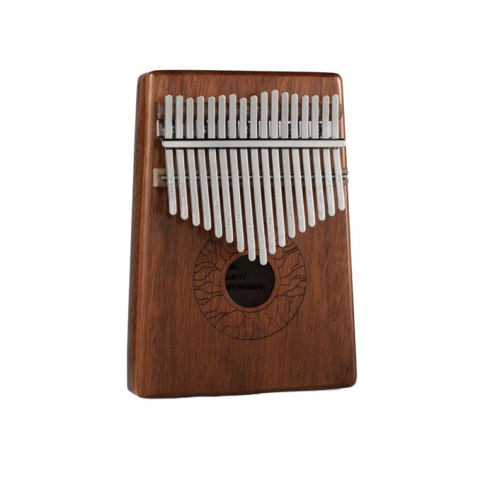 Wooden Kalimba with metal tines in descending length, 17 Key Acacia C Tone model