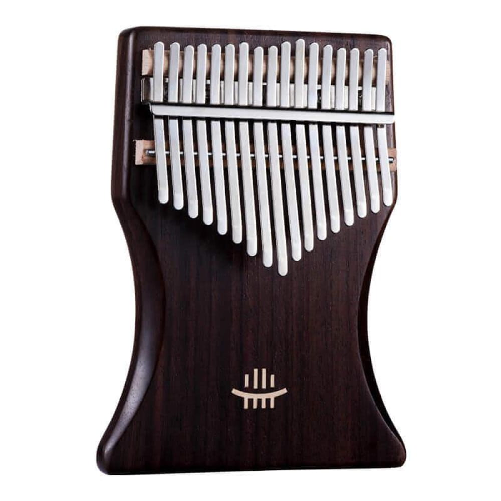 Wooden Kalimba with metal tines, 17 Key Rosewood C Tone Thumb Piano for meditation